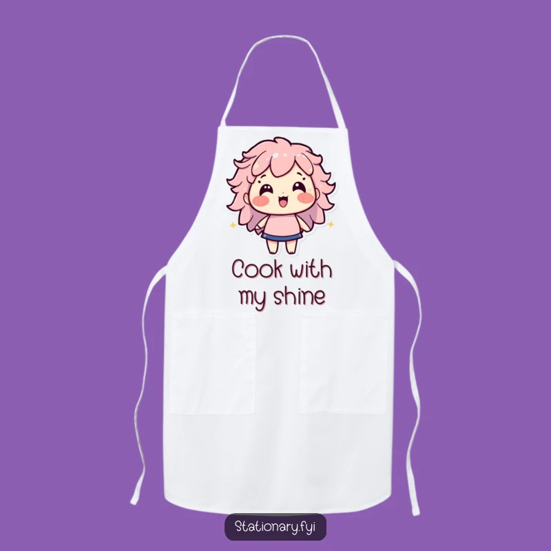 Funny Highlighter Apron: Cook with Brightness and Humorous Flair