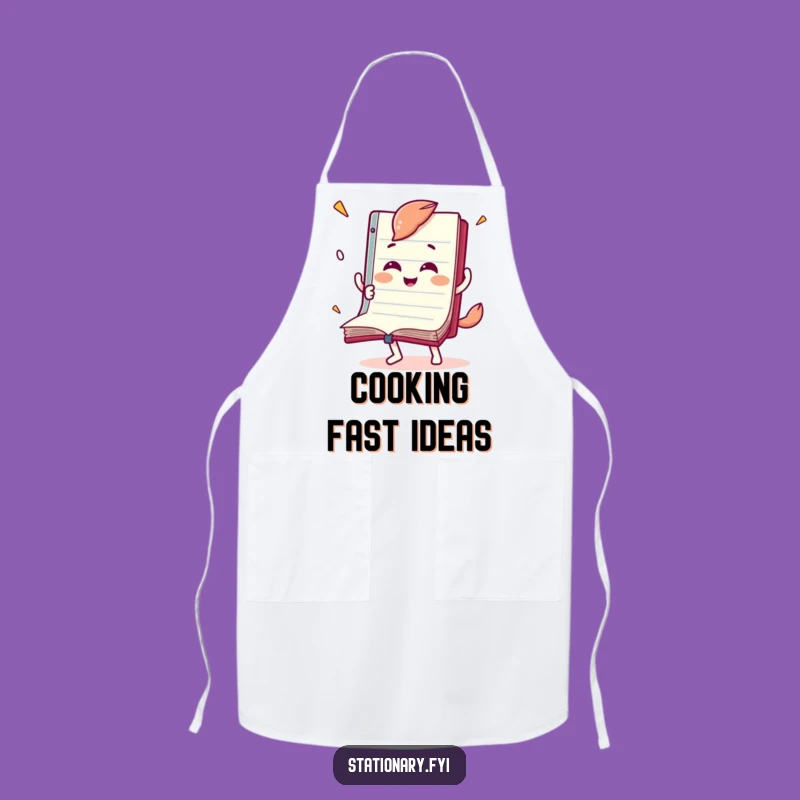 Funny Notebook Apron: Reader's Helper, Fast Page Fun Gift