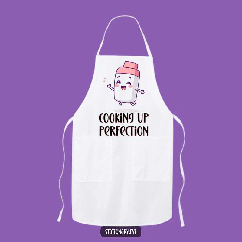 Funny Giggling Eraser Apron - Playful Bounce Kitchen Humor & Gift Idea