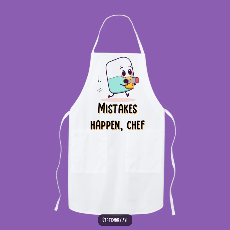 Funny Eraser Chase Apron: Hilarious Kitchen Wear for Determined Cooks