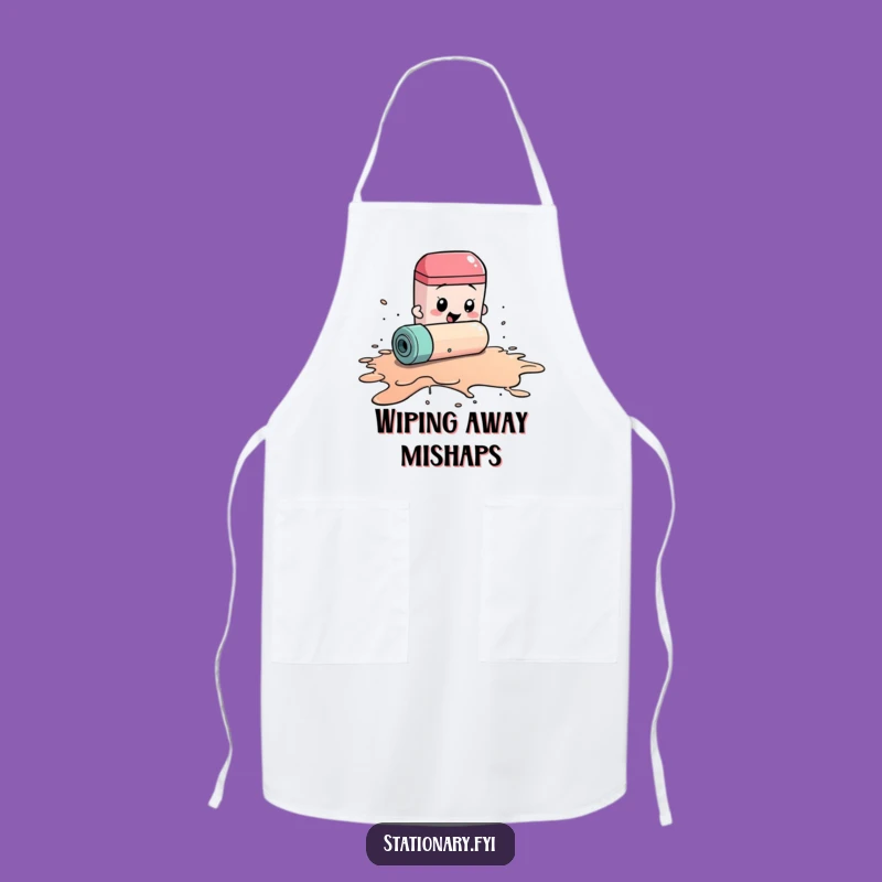 Funny Eraser Cleaning Ink Spill Apron, a Hilarious Kitchen or Crafting Accessory