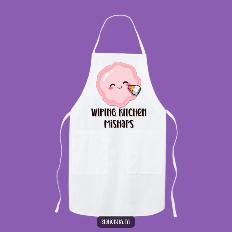 Funny Eraser Oops Apron - Cook with Creative Merriment