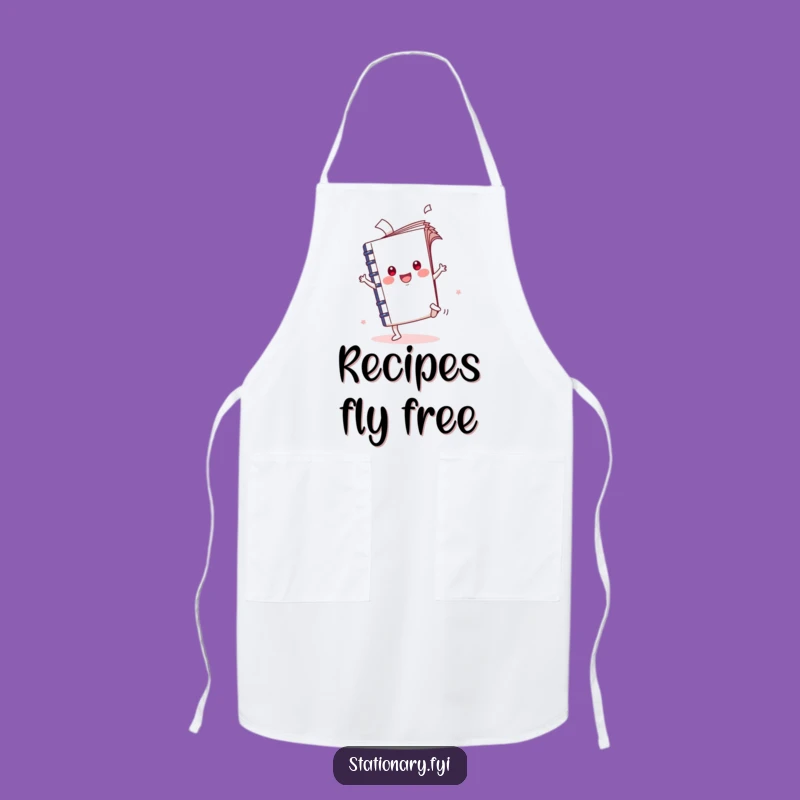 Funny Kawaii Notebook Cartwheel Apron - Create with Joyful Energy!