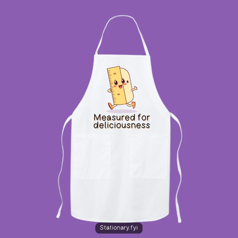 Funny Ruler Apron: A Hilarious Gift for Precise Cooks and Clean Workspace