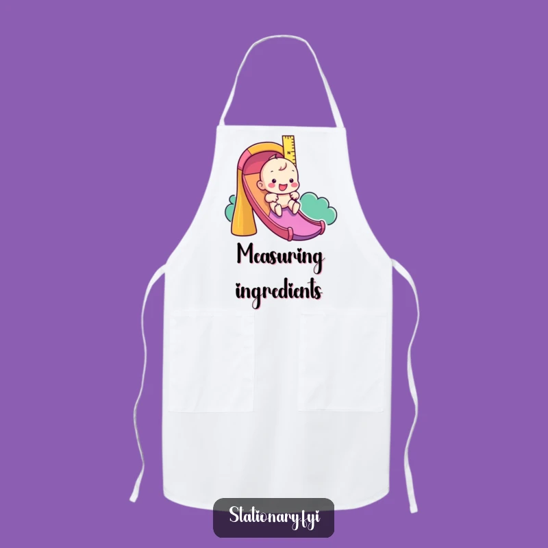 Funny Ruler Apron: Cook with Playful Slide Excitement
