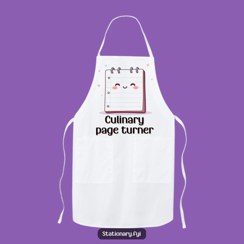Happy Notepad Breeze Apron: Create with Lighthearted Humor.