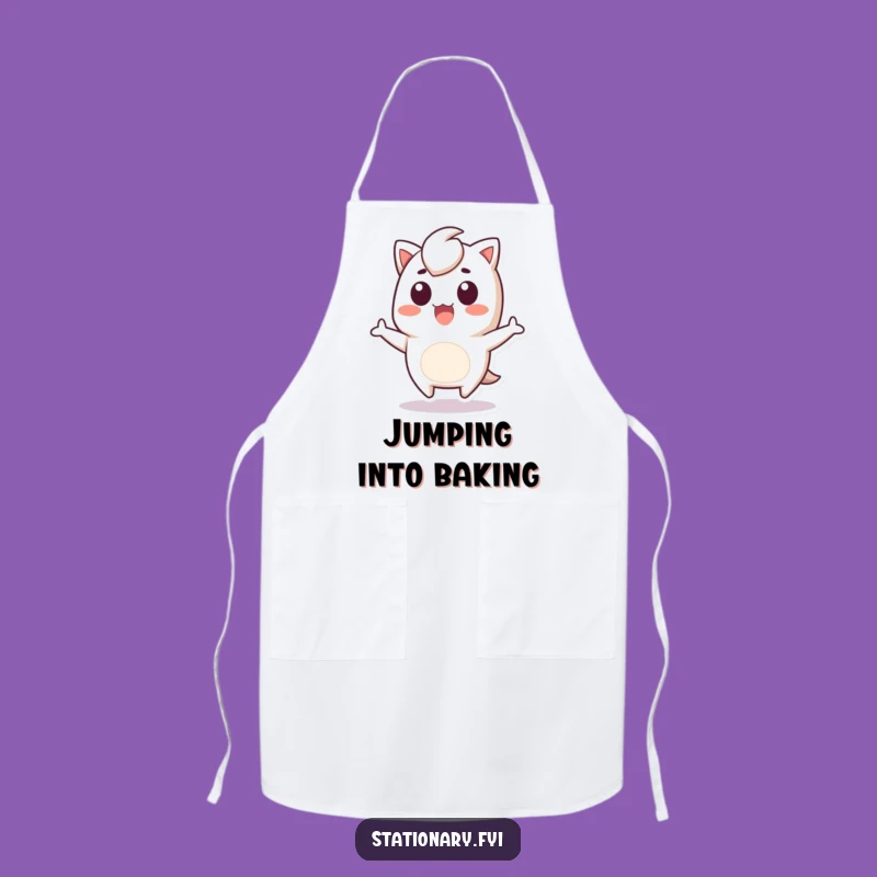 Funny Staple Remover Apron: Jump Into Cooking, Fun Office Gift
