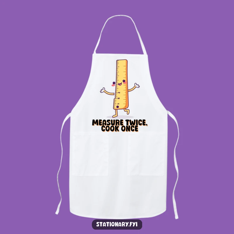 Funny Ruler Dance Apron: Measure Twice, Laugh Once in the Kitchen