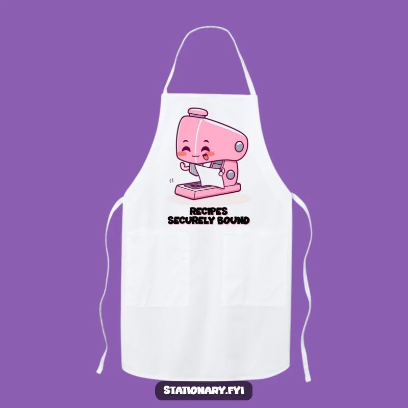 Funny Stapler Apron: A Hilarious Gift for the Zestful Kitchen Organizer