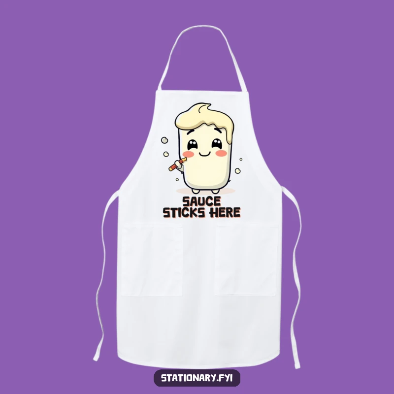 Funny Kawaii Glue Stick Apron - Create Joyfully in the Kitchen!