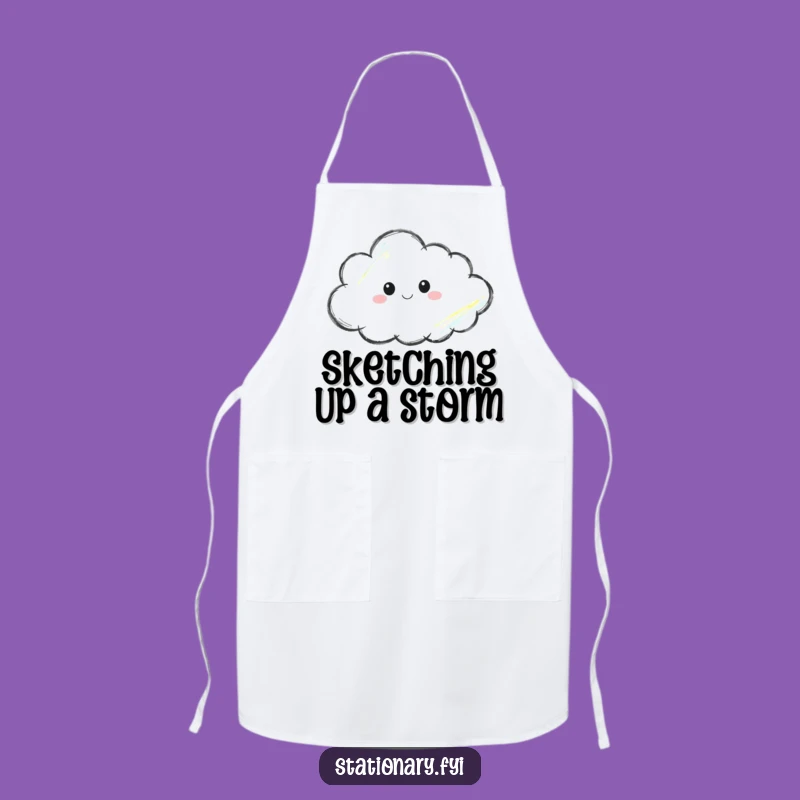 Funny Thoughtful Crayon Apron Protect Your Clothes While Creating Art