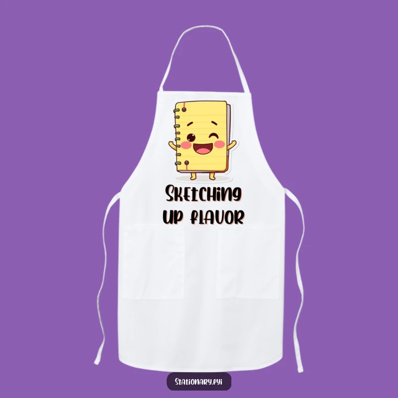 Funny Wobbly Notebook Apron - Big Smile Kitchen Humor & Gift Idea