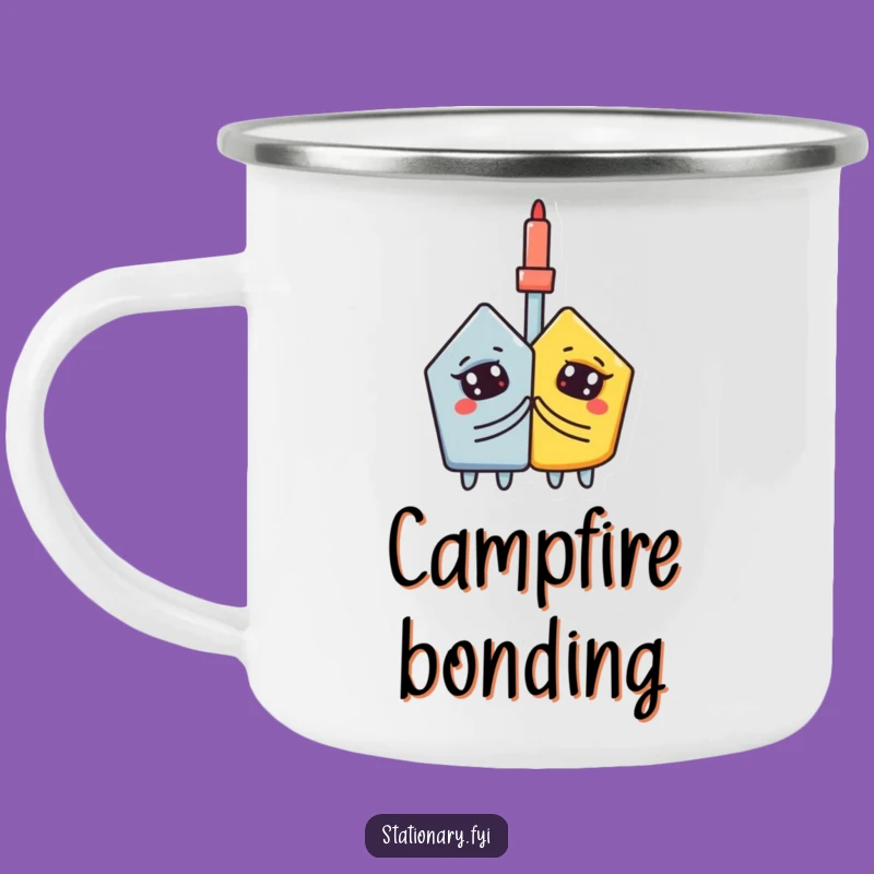 Funny Camping Mug: Stick Together on Adventures with Glue Stick