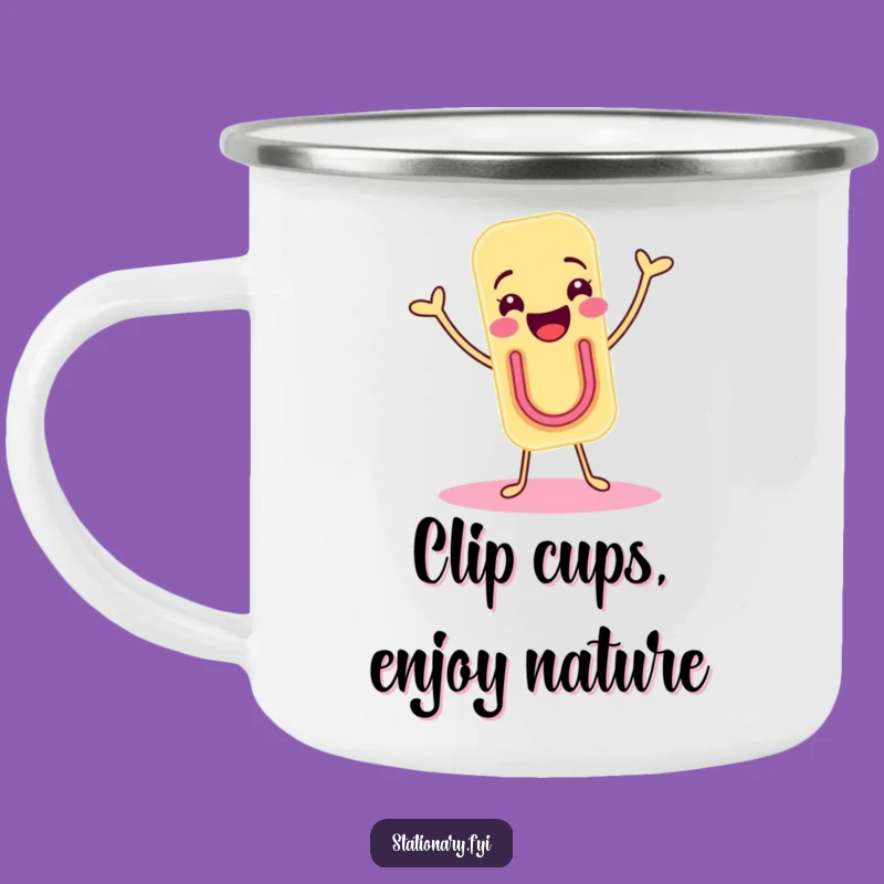 Funny Paper Clip Camp Shimmy Mug - Joyful Outdoor Fun