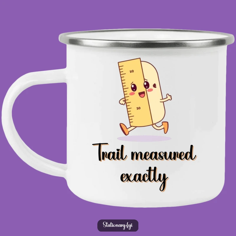 Durable Funny Ruler Camping Mug: Your Gift for Straight-Lined Outdoor Adventures