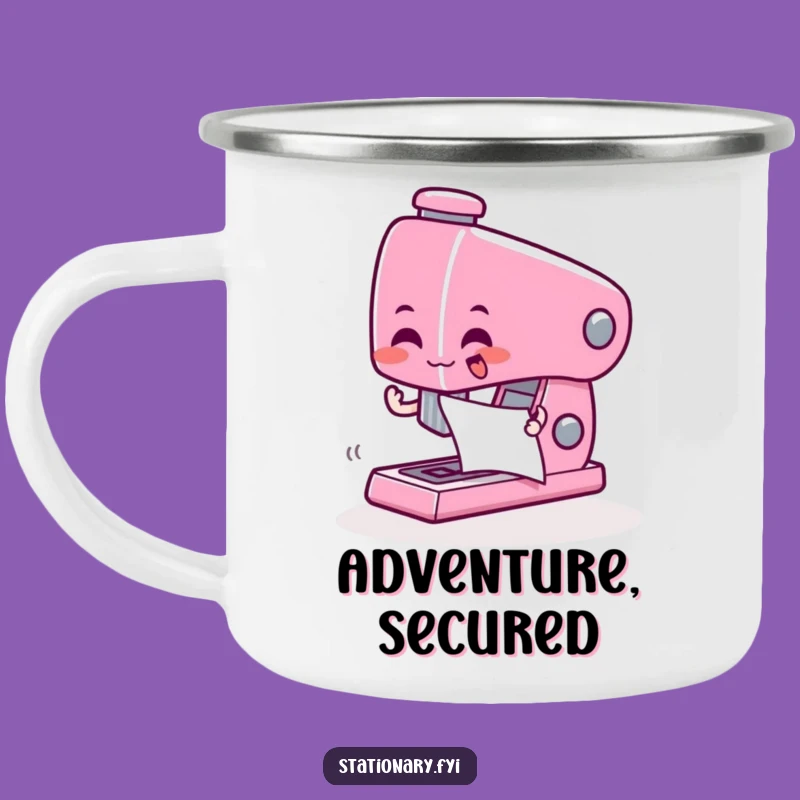 Durable Funny Stapler Camping Mug: Your Gift for Organized Outdoor Adventures