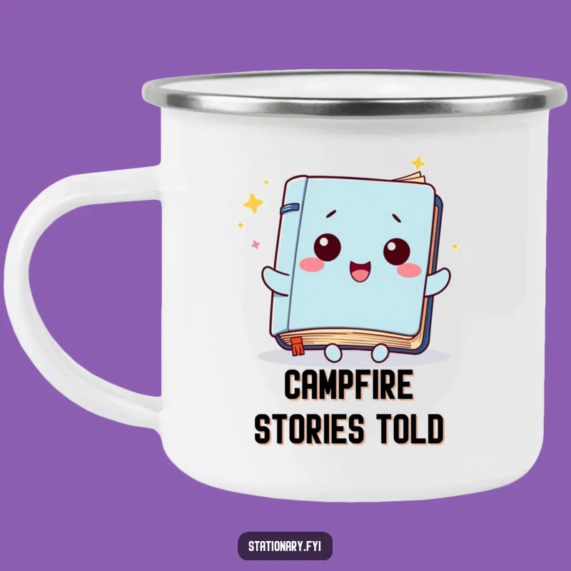 Funny Kawaii Notebook Camping Mug: Creative Fuel for Adventures, Durable & Joyful Gift
