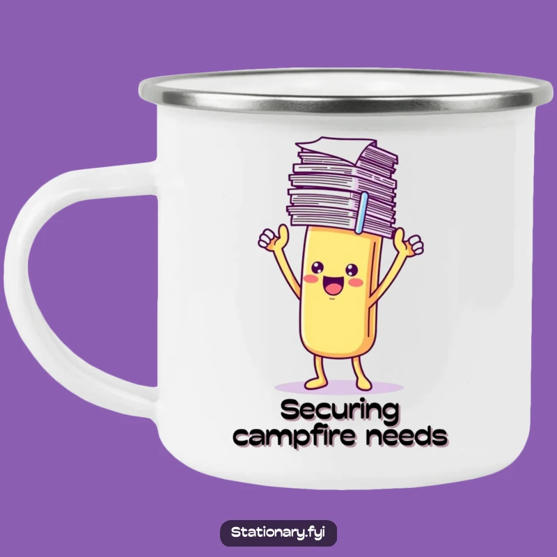 Funny Paperclip Camping Mug: Triumphant Outdoors, Adventure Funny Gift