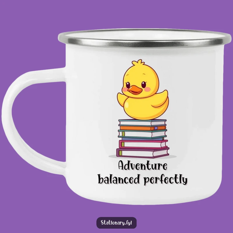 Funny Rubber Ducky Camping Mug: Sip Adventure & Laughs