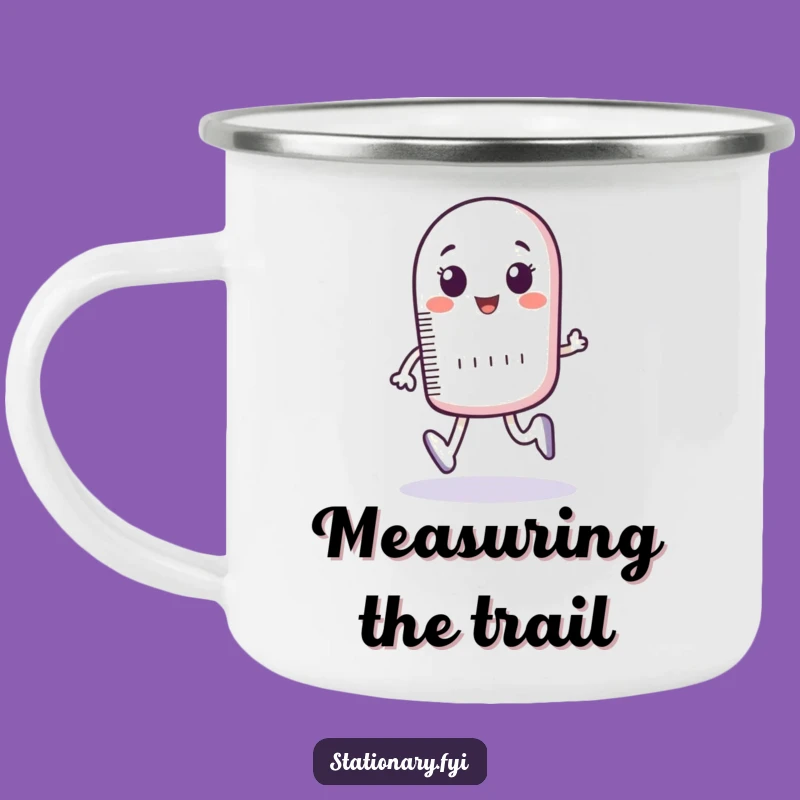 Funny Ruler Trail Measure Camping Mug - Adventure Step Companion