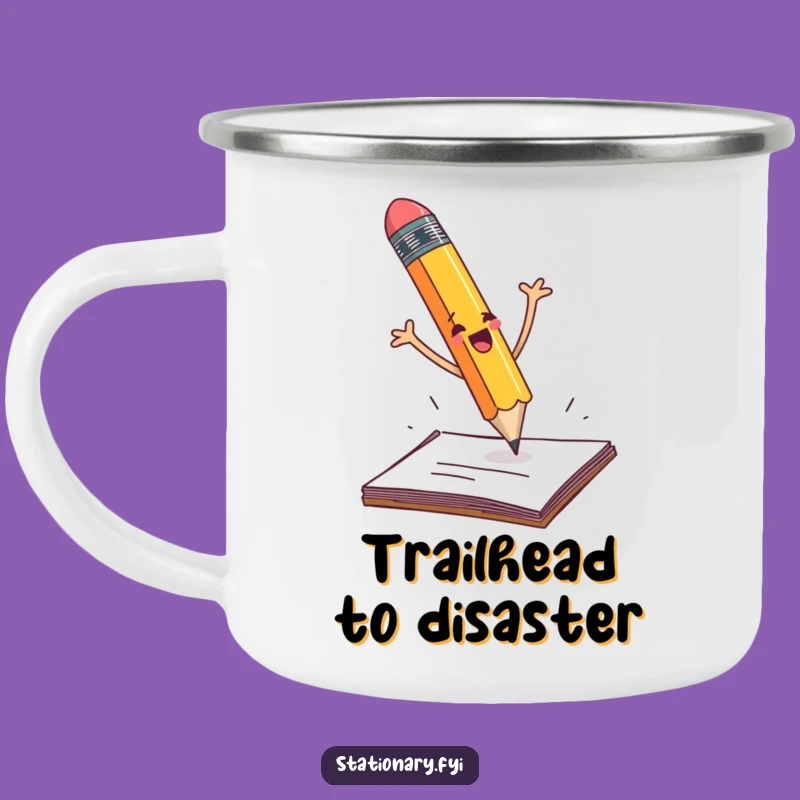 Funny Pencil Fall Camping Mug: Hilarious Outdoor Companion for Campfires