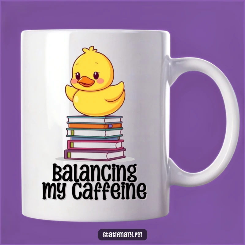 Funny Rubber Ducky Mug: Hilarious Balancing Act, Perfect Humorous Gift