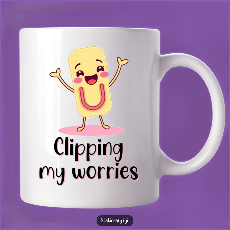 Funny Paper Clip Shimmy Mug - Perfect Cheerful Office Gift