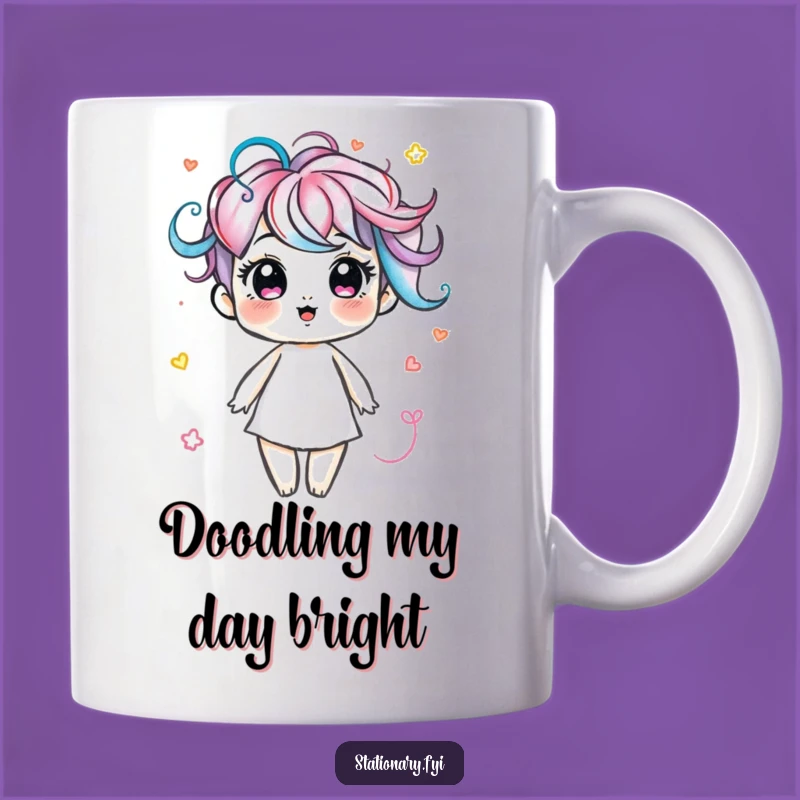 Funny Marker Swirls Mug: Creative Art Pal, Hilarious Colorful Gift