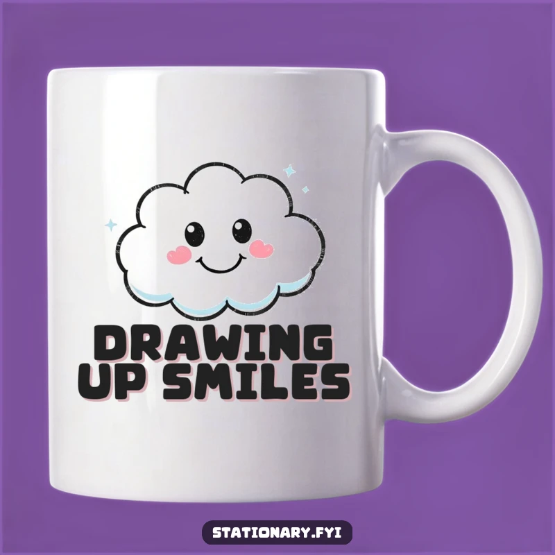 Funny Kawaii Marker Mug: Spread Smiles with This Cheerful Drawing Gift
