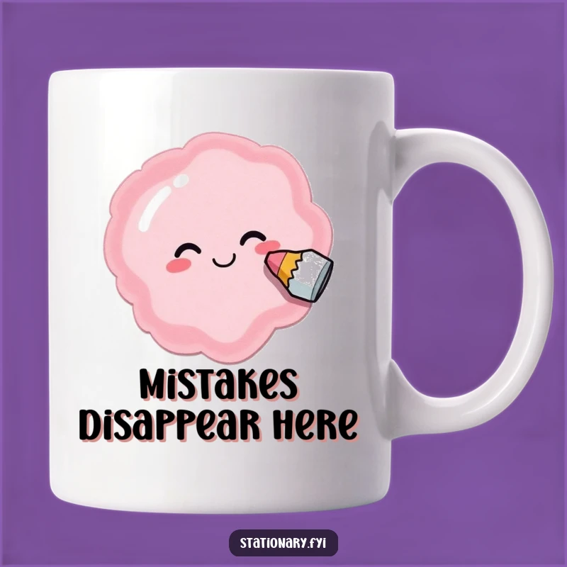 Funny Eraser Oops Mug - Hilarious Gift for Messy Mistake Makers