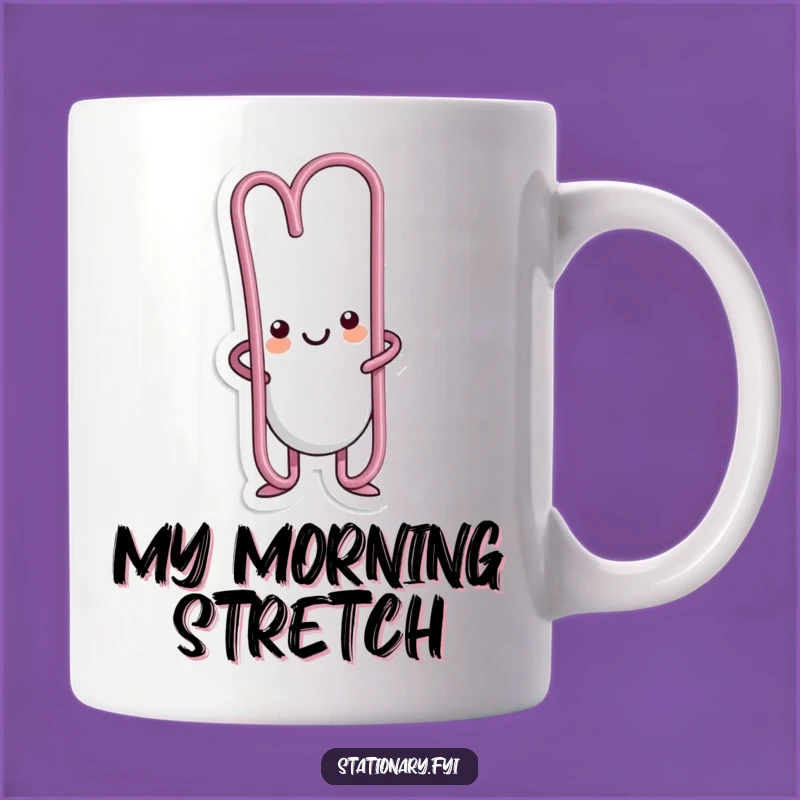 Funny Kawaii Paperclip Bend Mug - A Hilarious Office Gift for Desk Humor Lovers