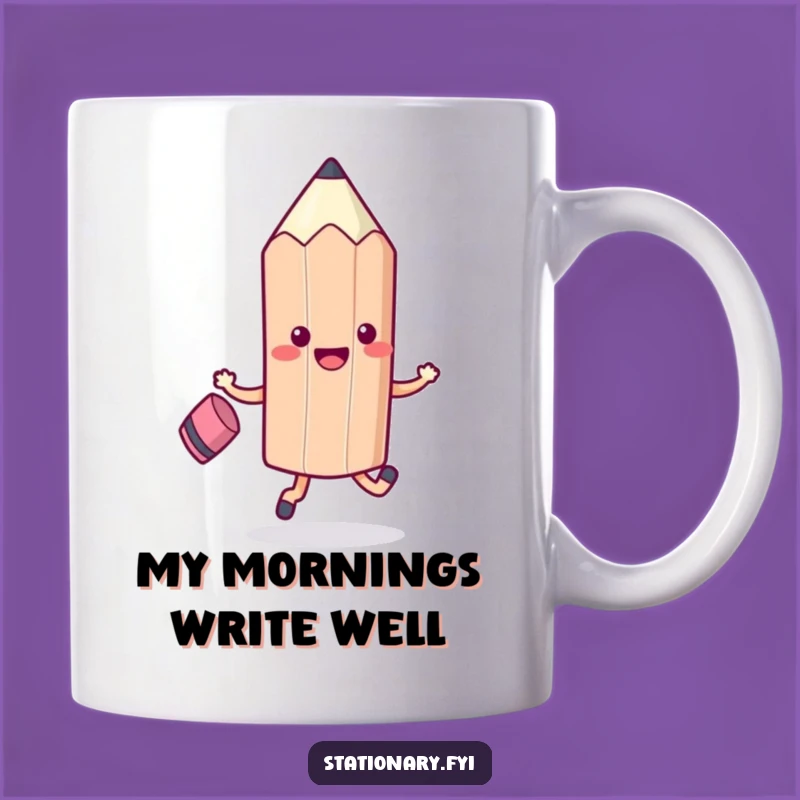 Funny Kawaii Pencil Skipping Mug - A Hilarious Back-to-School Gift!