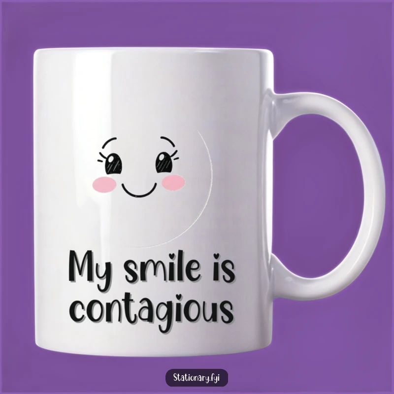 Funny Marker Drawing Smile Mug - Perfect Cheerful Gift for Artists