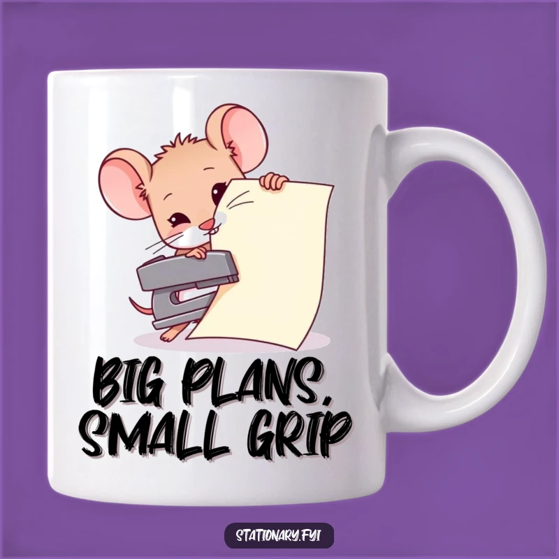 Funny Mouse Stapling Giant Paper Mug, a Hilarious Office Gift Idea