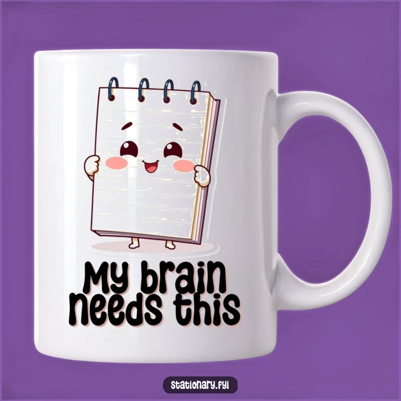 Funny Notepad Character Mug: A Cheerful Gift for Writers and Dreamers