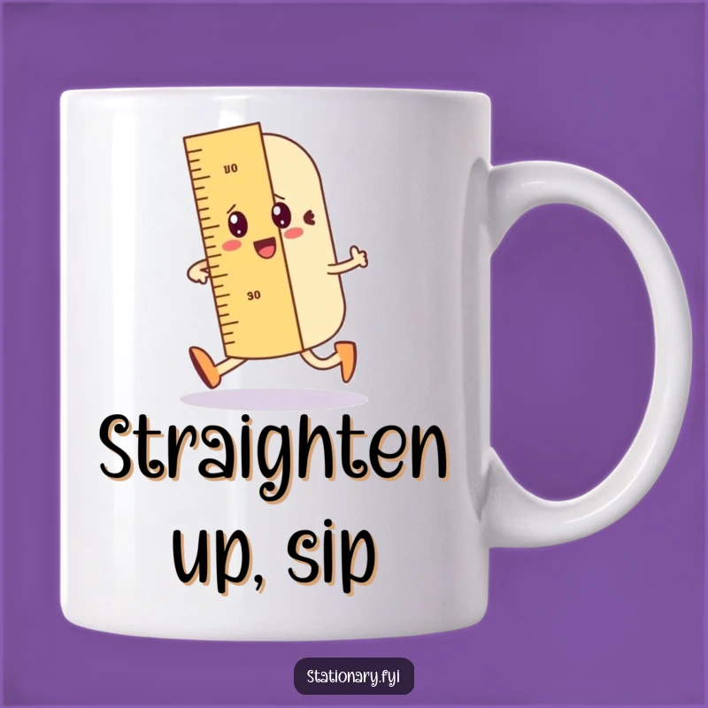 Funny Ruler Mug: The Perfect Gift for Straight Thinkers and Fun Lovers