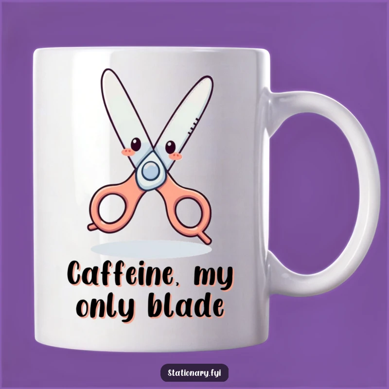 Funny Scissors Dance Mug: A Hilarious Gift for Stationery Lovers