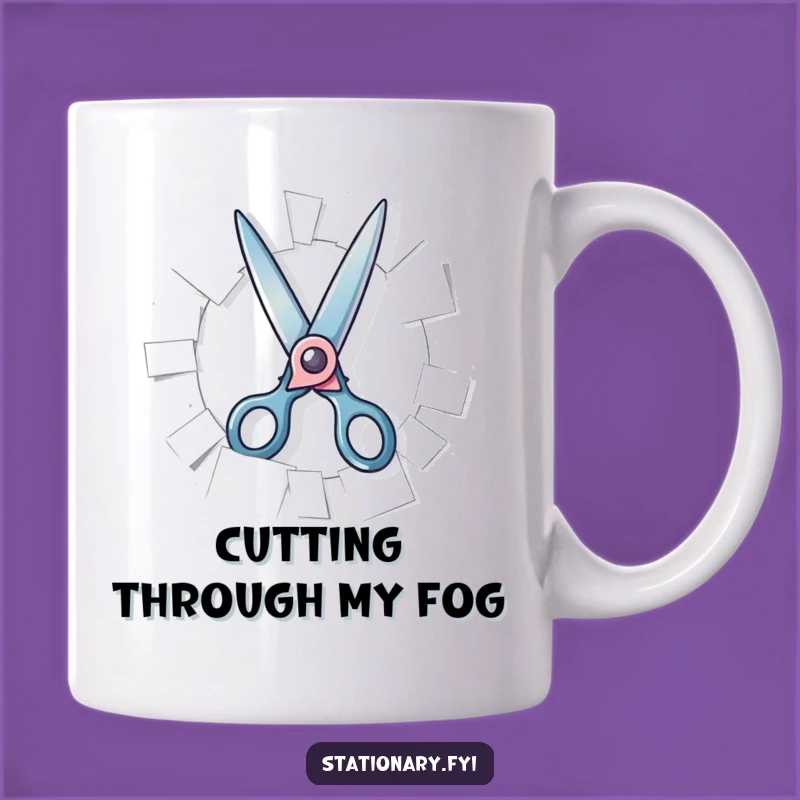 Funny Scissors Mug - Playful Snipping Action, Perfect Hilarious Gift for Crafty People!