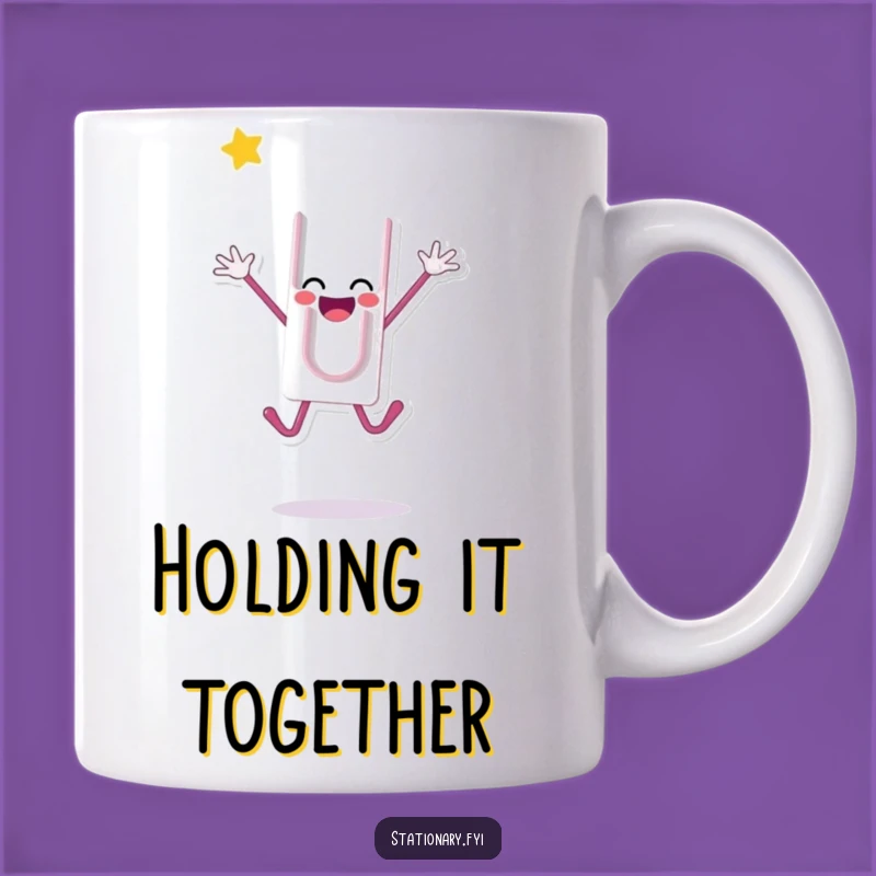 Funny Paperclip Jump Mug: Celebrate Your Wins with Humor