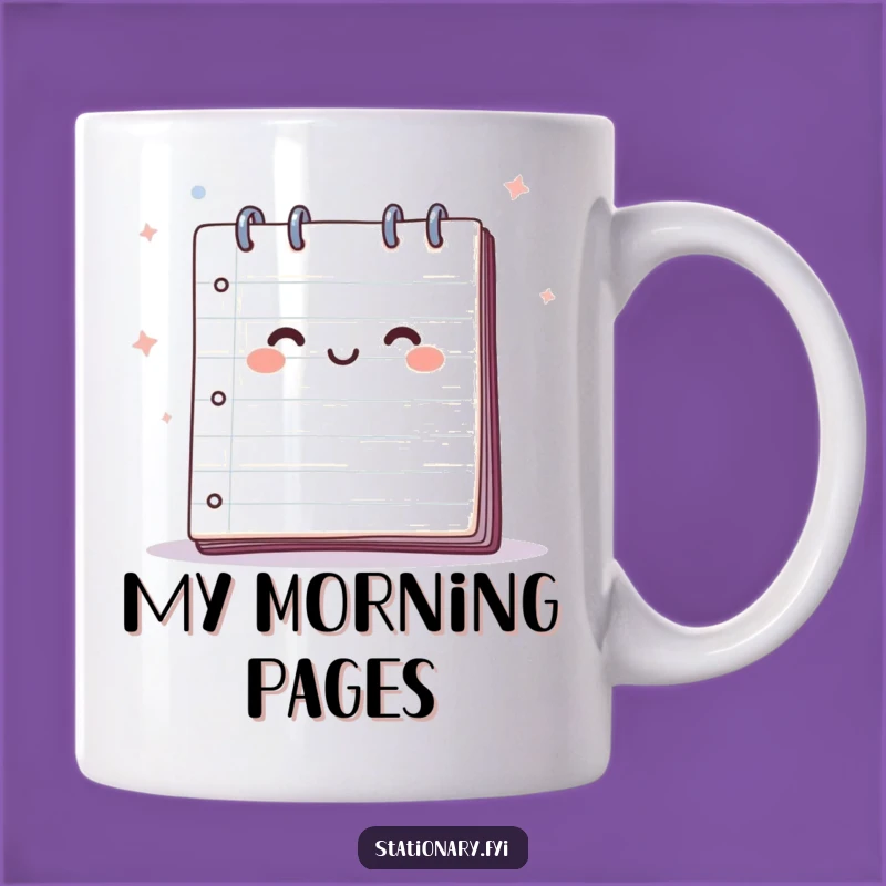 Happy Notepad Breeze Mug: A Funny Gift for Writers and Dreamers.
