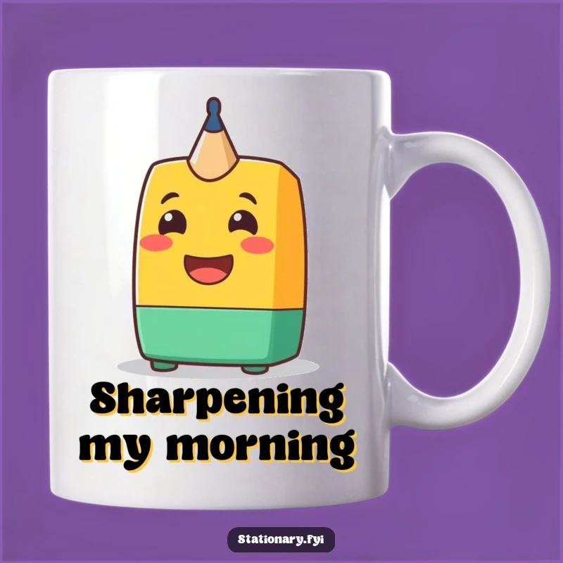 Funny Sharpener Grin Mug: A Hilarious Gift for Creative Minds