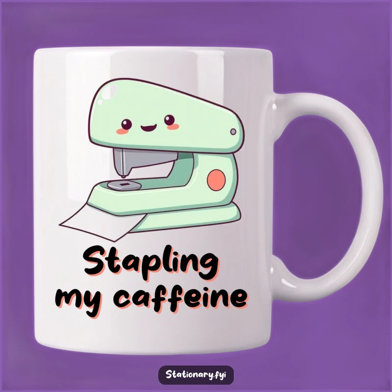 Funny Stapler Mug - Rapid Fastening Action, Perfect Hilarious Gift for Office Workers!