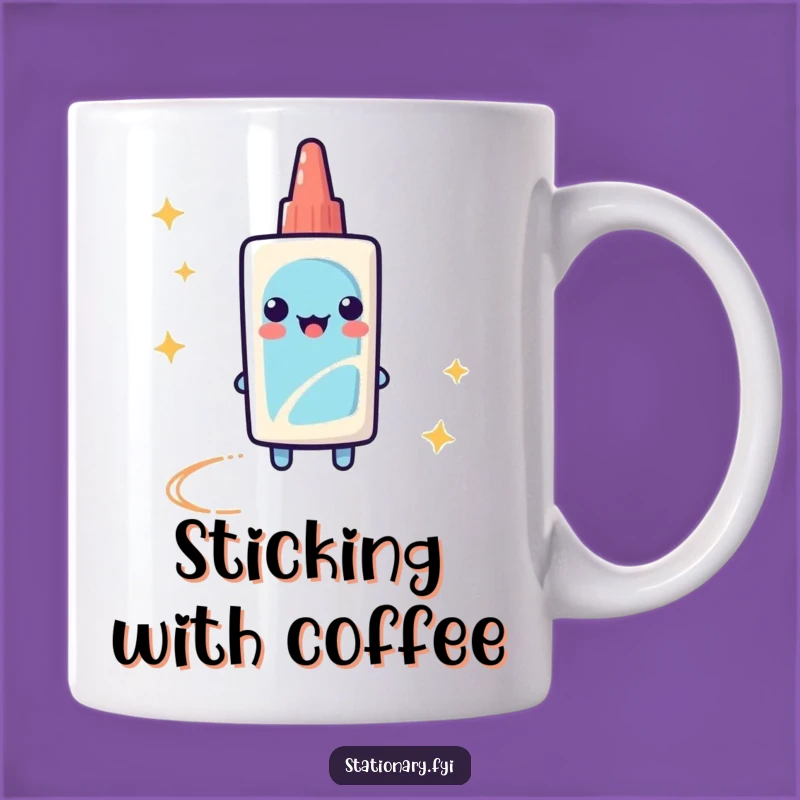 Funny Glue Stick Mug: Add Sparkle and Humor to Your Day!