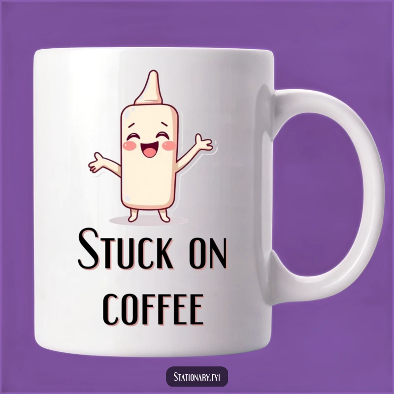 Funny Glue Stick Mug - Spreading Joyful Humor, Perfect Hilarious Gift for Creative Minds!