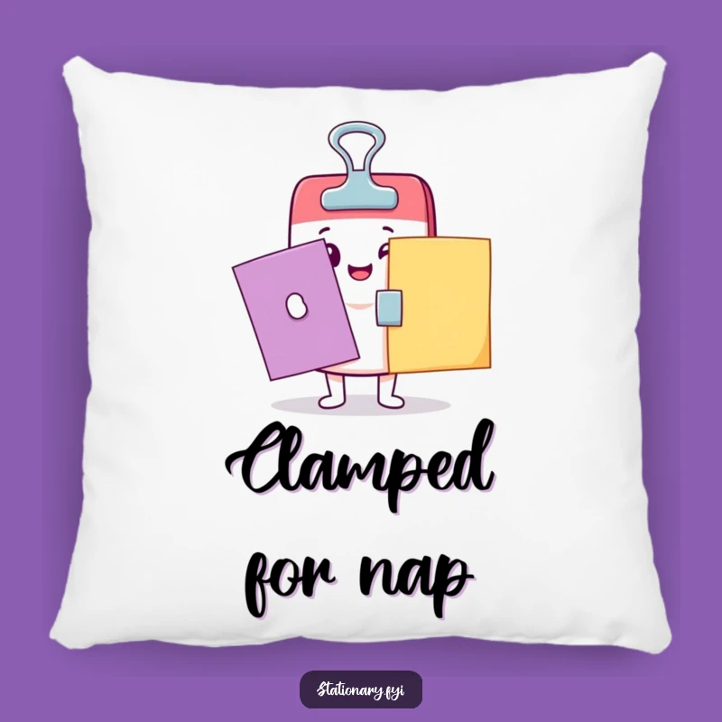 Funny Kawaii Binder Clip Pillow: Cozy Comfort with a Hilarious Clamping Twist