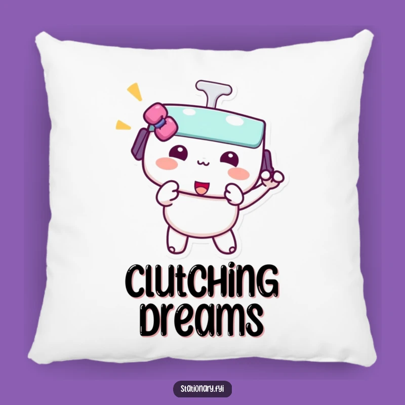 Funny Kawaii Binder Clip Pillow - Playful Pinch Comfort Gift