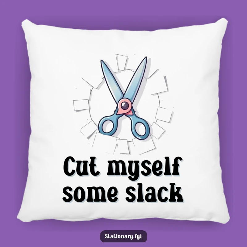Funny Scissors Pillow - Cozy Up with Playful Art, Comfy Humor for Your Sofa, Perfect Gift!