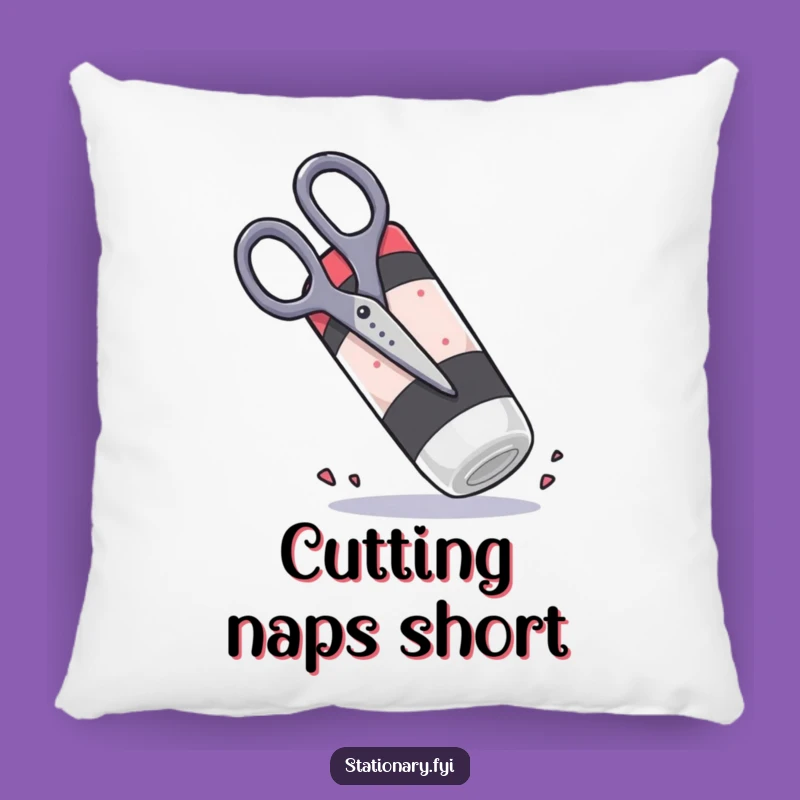 Funny Scissors Eraser Pillow: Comfy & Hilarious Decor for Your Space