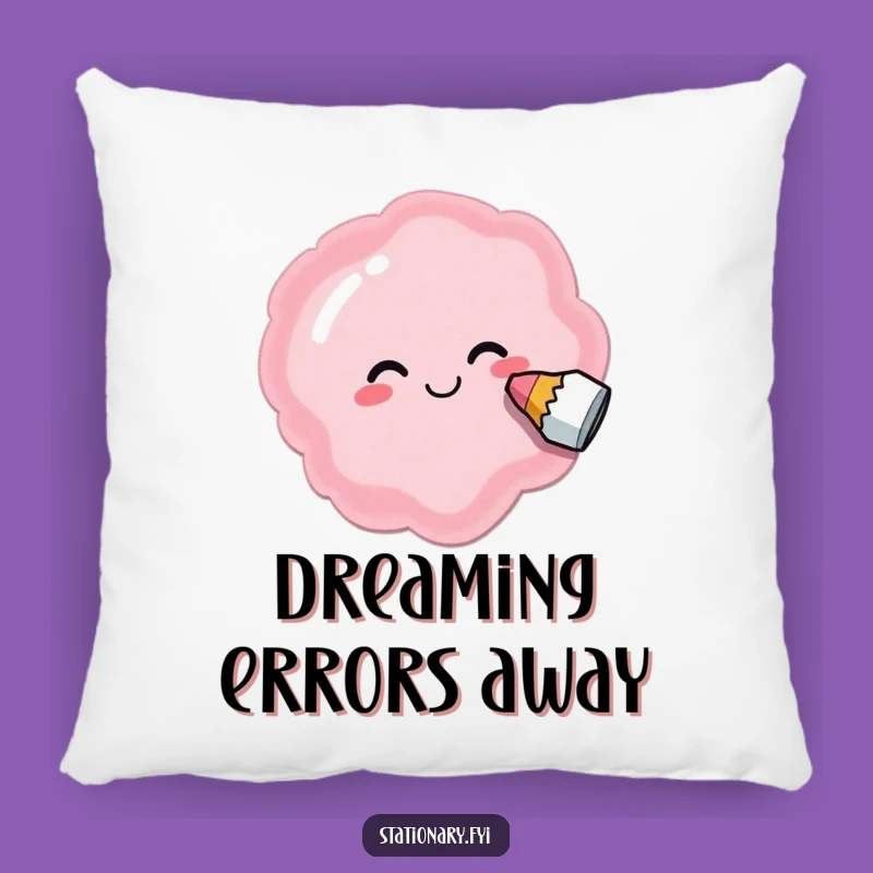 Funny Eraser Oops Pillow - Cozy Comfort for Creative Souls
