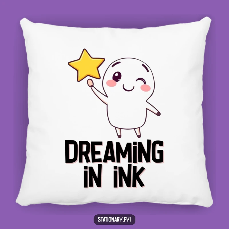 Funny Pen Pillow: Starry Comfort for Creative Dreams